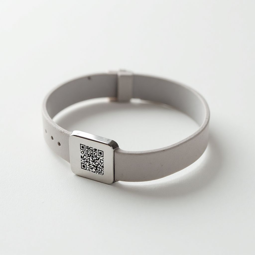 Brazalete de Identificação com QR Code